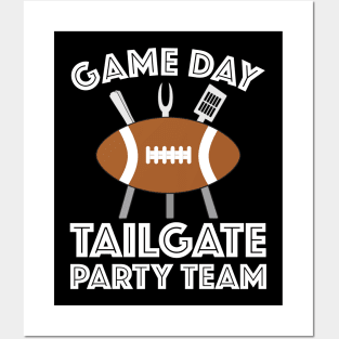 Game Day Tailgate Party Team Posters and Art